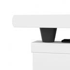 60" L-Shaped Sit-to-Stand Desk with Hutch and File Drawer