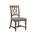 Gray Wood Upholstered Dining Chair - 22 x 40 x 26
