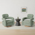 Bayville 29 Wide Sherpa Swivel Chair (Set of 2)