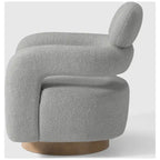 Sherpa Swivel Barrel Chair, Set of 2