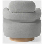 Sherpa Swivel Barrel Chair, Set of 2
