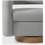 Sherpa Swivel Barrel Chair, Set of 2