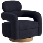 Sherpa Swivel Barrel Chair, Set of 2