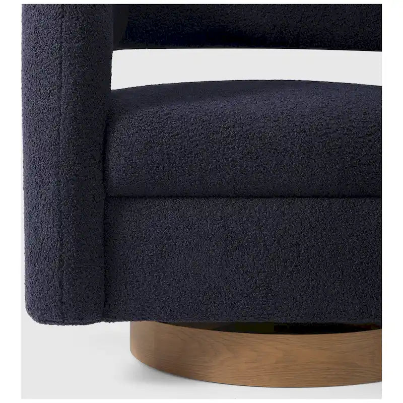 Sherpa Swivel Barrel Chair, Set of 2