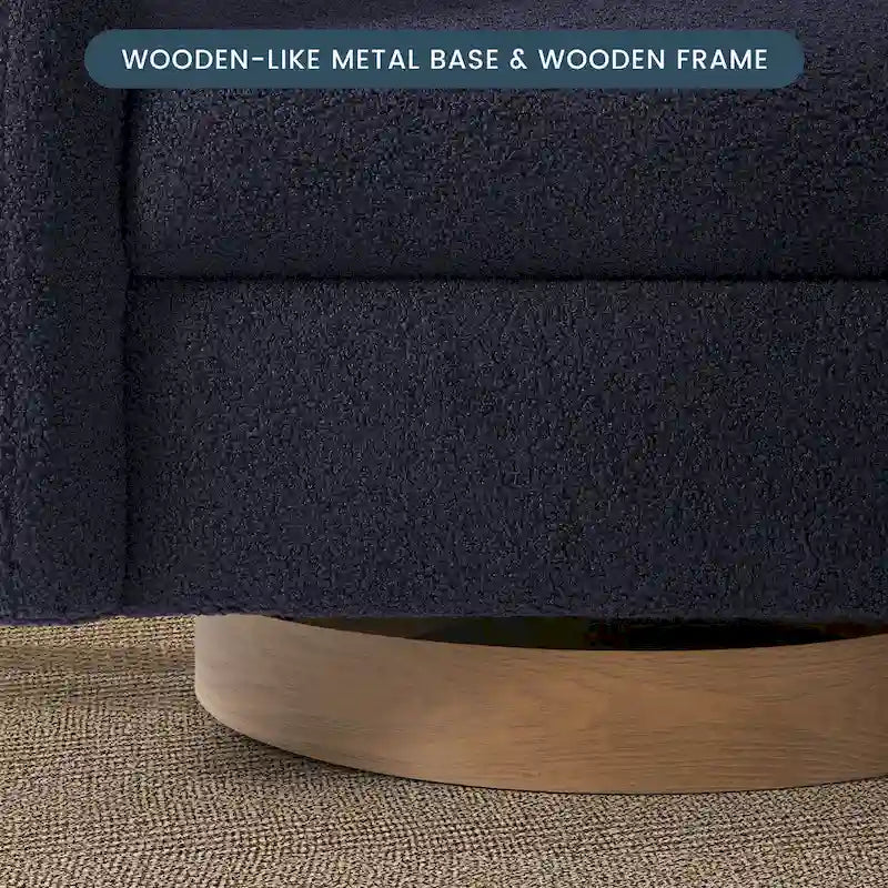 Sherpa Swivel Barrel Chair, Set of 2