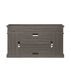 Classic American TV Stand with 4 Storage Shelf and 2 Storage Cabinet for Family Living Room or Office