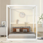 Low Canopy Platform Bed in Pine Wood and MDF – Queen/King
