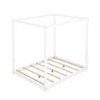 Low Canopy Platform Bed in Pine Wood and MDF – Queen/King