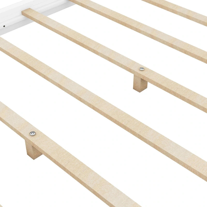 Low Canopy Platform Bed in Pine Wood and MDF – Queen/King