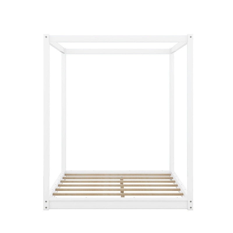 Low Canopy Platform Bed in Pine Wood and MDF – Queen/King