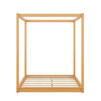Low Canopy Platform Bed in Pine Wood and MDF – Queen/King