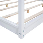 Low Canopy Platform Bed in Pine Wood and MDF – Queen/King