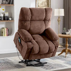 Power Lift Recliner with Heat, Massage, USB Charging – Blue