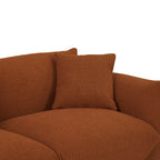 111" Oversized 3-Seater Sofa with Metal Legs – Black Sherpa