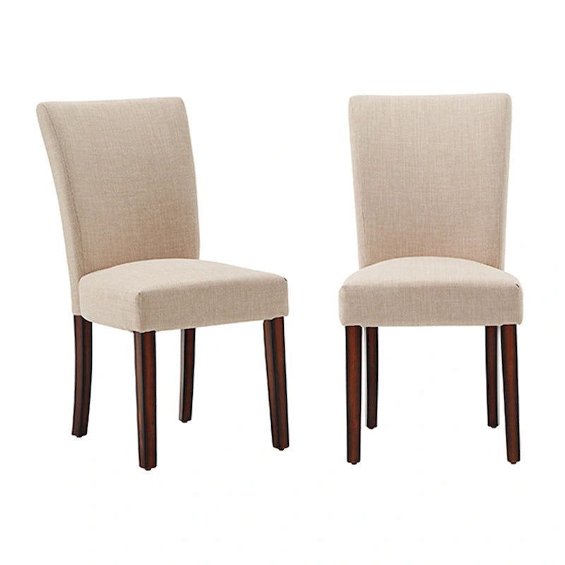 Linen Upholstered Dining Chairs (Set of 2)