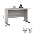 48" Computer Desk with Wire Management Grommet