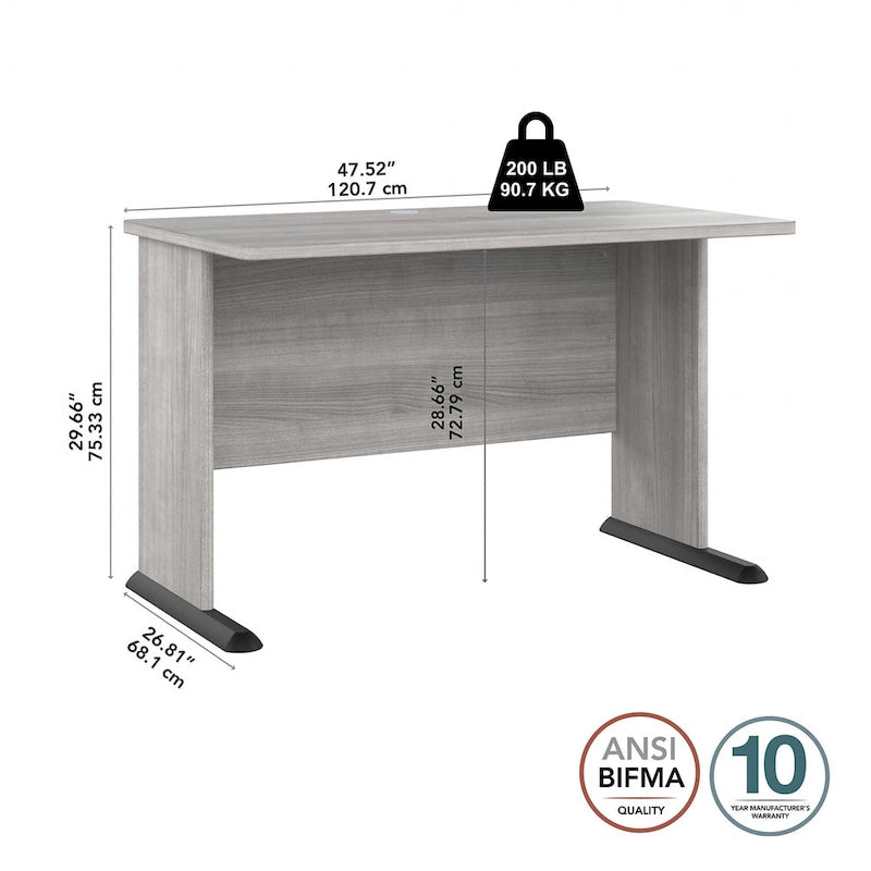 48" Computer Desk with Wire Management Grommet
