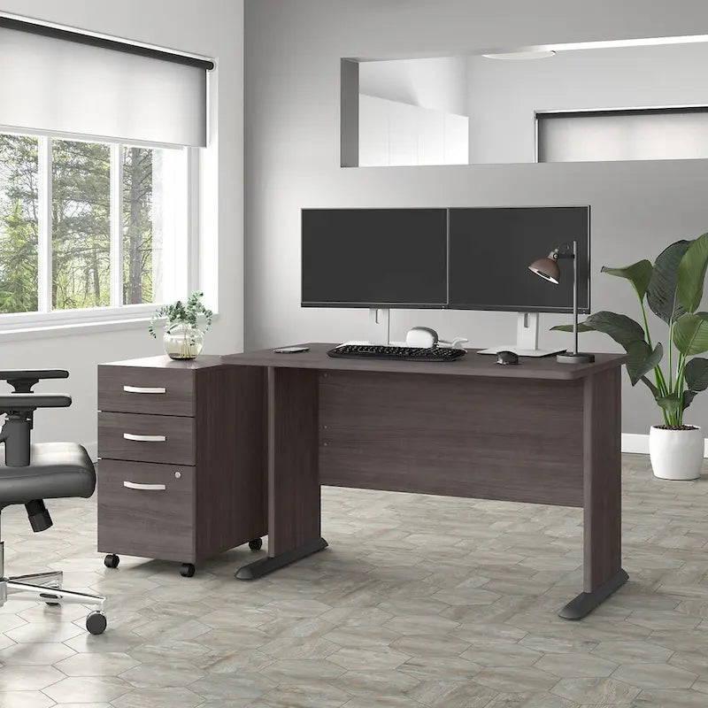 48" Computer Desk with Wire Management Grommet