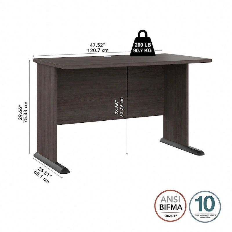 48" Computer Desk with Wire Management Grommet