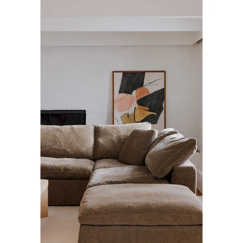 Modular Sectional Corner Chair with Stain-Resistant Fabric – 38"x38"