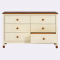 6-Drawer Storage Dresser with Weathered Finish