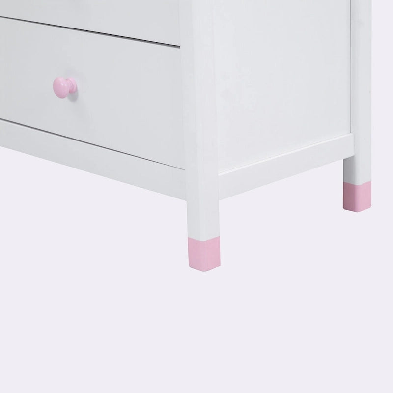 6-Drawer Storage Dresser with Weathered Finish