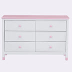 6-Drawer Storage Dresser with Weathered Finish