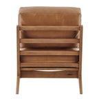 Mid-Century Style Accent Chair – Engineered Wood Frame + Polyester Fabric