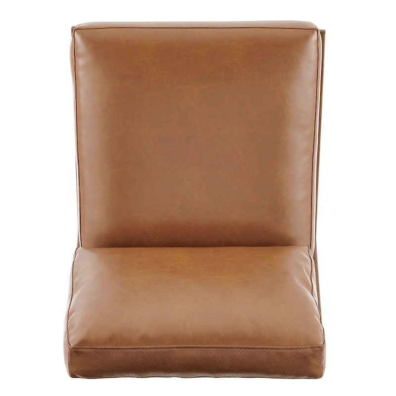 Mid-Century Style Accent Chair – Engineered Wood Frame + Polyester Fabric