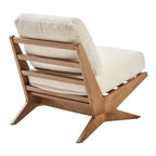 Mid-Century Style Accent Chair – Engineered Wood Frame + Polyester Fabric