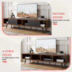 TV Stand for TVs up to 75" – Mid-Century Entertainment Center Console, 70 Inches