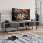 TV Stand for TVs up to 75" – Mid-Century Entertainment Center Console, 70 Inches