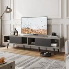 TV Stand for TVs up to 75" – Mid-Century Entertainment Center Console, 70 Inches