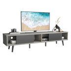 TV Stand for TVs up to 75" – Mid-Century Entertainment Center Console, 70 Inches