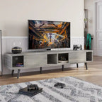 TV Stand for TVs up to 75" – Mid-Century Entertainment Center Console, 70 Inches
