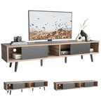 TV Stand for TVs up to 75" – Mid-Century Entertainment Center Console, 70 Inches