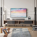 TV Stand for TVs up to 75" – Mid-Century Entertainment Center Console, 70 Inches