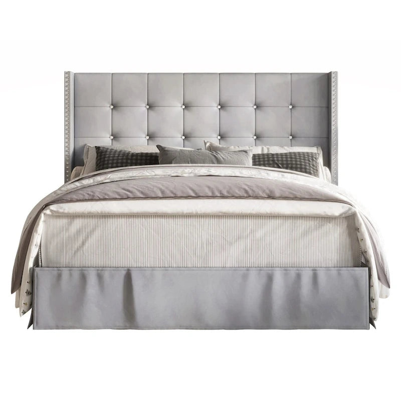 Tufted Upholstered Platform Bed