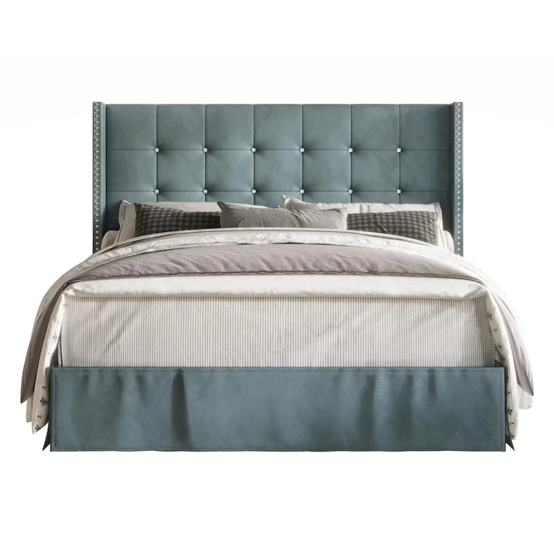 Tufted Upholstered Platform Bed