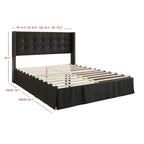 Tufted Upholstered Platform Bed