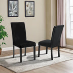 Cobre Contemporary Velvet Dining Chair with Nailhead Trim, Set of 2