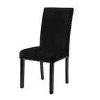 Velvet Dining Chair with Nailhead Trim, Set of 2