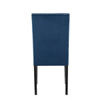 Velvet Dining Chair with Nailhead Trim, Set of 2