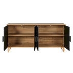 Storage Cabinet with Carved Symmetrical Door Design