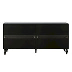 Storage Cabinet with Carved Symmetrical Door Design