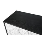 Storage Cabinet with Carved Symmetrical Door Design
