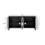 Storage Cabinet with Carved Symmetrical Door Design