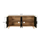 Storage Cabinet with Carved Symmetrical Door Design