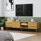 70" Mid-Century TV Media Console with 3-Door Storage