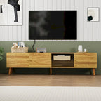 70" Mid-Century TV Media Console with 3-Door Storage